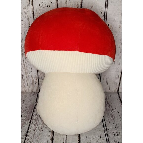 14" Hug Me Walgreens White & Red Mushroom Heart Valentines Day Squishy Large - Picture 2 of 2